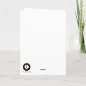 ボイドクレスト&タータンチェック(ロビン付パーソナライズされた) カード (裏面)