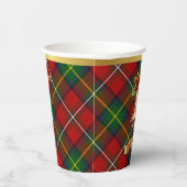 ボイドパーソナライズされたタータンチェッククリスマス 紙コップ (右)