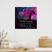 ボイパーソナライズされたリから私のゴージャスなガールフレンドへ ポスター (キッチン)