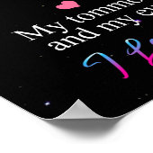 ボイパーソナライズされたリから私のゴージャスなガールフレンドへ ポスター (角)