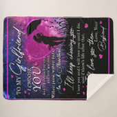 ボイフパーソナライズされたリの素晴らしい彼女に シェルパブランケット (正面(横))