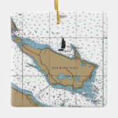ボイブラン島MIチャート セラミックオーナメント (正面)
