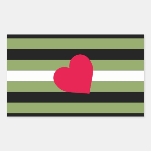 ボイプライド国旗 長方形シール (正面)