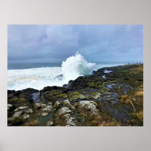 ボイラベイ州ウェイサイド、オレゴン州デポー湾 ポスター