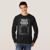 ボイラマーカーの栄養ファクト Tシャツ (正面フル)