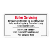 ボイラーの修理及び修理加熱技術者 ラベル (正面)