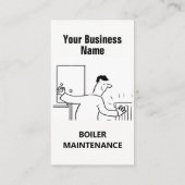 ボイラー保守マンガビジネスカード 名刺 (裏面)