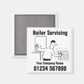 ボイラー修理連絡詳細 マグネット (正面/裏面)