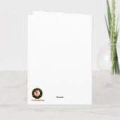 ボイルクレスト&タータンチェックw/ロビンパーソナライズされた カード (裏面)