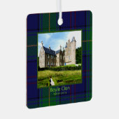 ボイルスコティッシュクランズケルバーンキャッスルタータンチェック メタルオーナメント