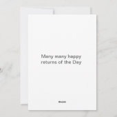 ボイレットワイルドフラワーデリケートフローラ誕生日カード シーズンカード (裏面)