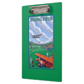 ボイング分野のヴィンテージ旅行ポスター クリップボード (左)