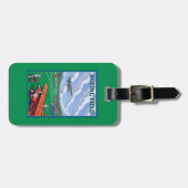 ボイング分野のヴィンテージ旅行ポスター ラゲッジタグ (正面横)