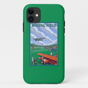 ボイング分野のヴィンテージ旅行ポスター iPhone 11 ケース