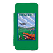 ボイング分野のヴィンテージ旅行ポスター INCIPIO iPhoneウォレットケース (フォリオ 正面)