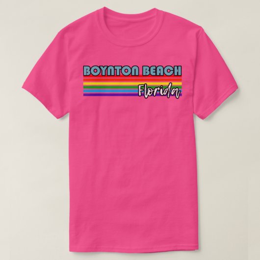ボイントンビーチフロリダプライドボイントンビーチLGBT Gi Tシャツ (デザイン正面)