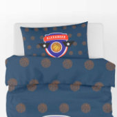 ボイ10代のーバスケットボールスポーツブルーレッドアスリート 枕カバー