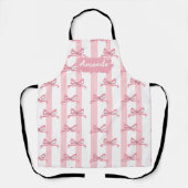 ボウかわいらしエプロン，キッチン，焼き，調理師，シェフエプロン エプロン (正面)