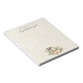 ボウかわいらしホを敷く水彩鹿 ノートパッド (アングル)