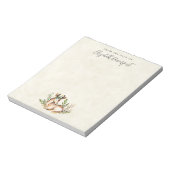 ボウかわいらしホを敷く水彩鹿 ノートパッド (回転)