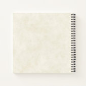 ボウかわいらしホを敷く水彩鹿 ノートブック (裏面)