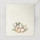 ボウかわいらしホを敷く水彩鹿 プレイスカード (外部開封)