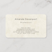 ボウかわいらしホを敷く水彩鹿 名刺 (裏面)