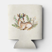 ボウかわいらしホを敷く水彩鹿 缶クーラー (裏面)