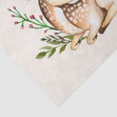 ボウかわいらしホを敷く水彩鹿 薄葉紙 (詳細)