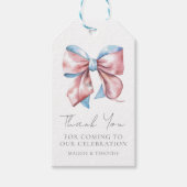 ボウの性別発表、ありがとう！ ギフトタグ (正面)