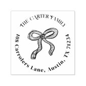 ボウイラストレーション差出人住所 セルフインキングスタンプ (デザイン)