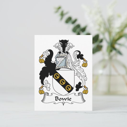 ボウイ家紋 ポストカード (スタンド正面)