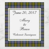 ボウイ結婚スコティッシュのワインラベル ワインラベル (シングルラベル)