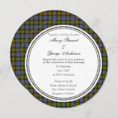 ボウイ結婚スコティッシュ丸招待状 招待状 (正面/裏面)