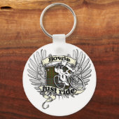 ボウイ・ジャスト・ライド キーホルダー (正面)