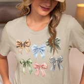 ボウウォーターカラーコケガーリーットかわいいギフト トライブレンドＴシャツ