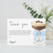 ボウエスプレッソマルティーニブライダルシャワーサンキューユー エンクロージャーカード (スタンド正面)