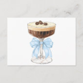 ボウエスプレッソマルティーニブライダルシャワーサンキューユー エンクロージャーカード (裏面)