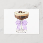 ボウエスプレッソマルティーニブライダルシャワーサンキューユー エンクロージャーカード (裏面)