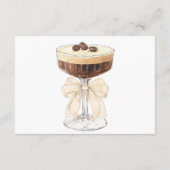 ボウエスプレッソマルティーニブライダルシャワーサンキューユー エンクロージャーカード (裏面)