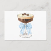 ボウエスプレッソマルティーニブライダルシャワーレシピ エンクロージャーカード (裏面)