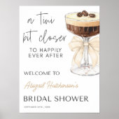 ボウエスプレッソマルティーニブライダルシャワー- 18x24 ポスター (正面)