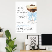 ボウエスプレッソマルティーニブライダルシャワー- 24x36 ポスター (ホームオフィス)