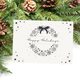 ボウエレガントクリスマスホリデーカード シーズンカード