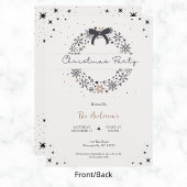 ボウエレガントクリスマスホリデーパーティー 招待状