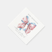 ボウエレガントジェンダー表示 スタンダードカクテルナプキン (角)