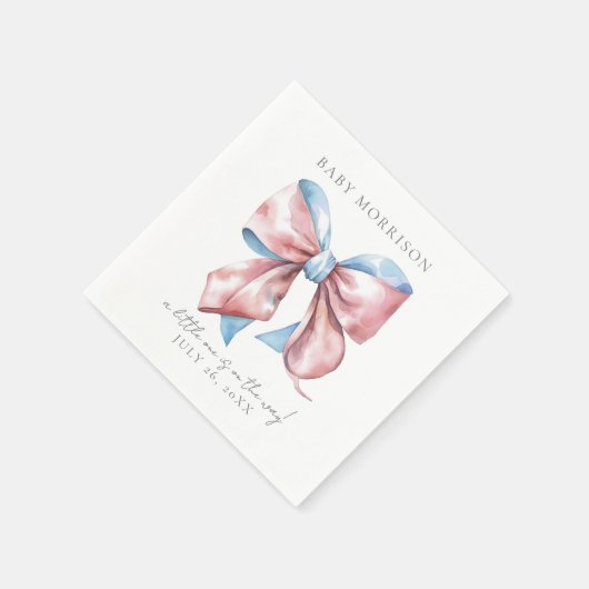 ボウエレガントジェンダー表示 スタンダードカクテルナプキン (角)