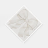 ボウエレガントブライダルシャワーデコール スタンダードランチョンナプキン (角)