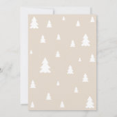 ボウエレガントプレゼントエバーグリーンツリーフォトコラージュ シーズンカード (裏面)