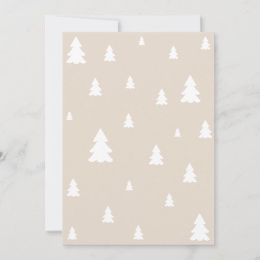 ボウエレガントプレゼントエバーグリーンツリーフォトコラージュ シーズンカード (裏面)